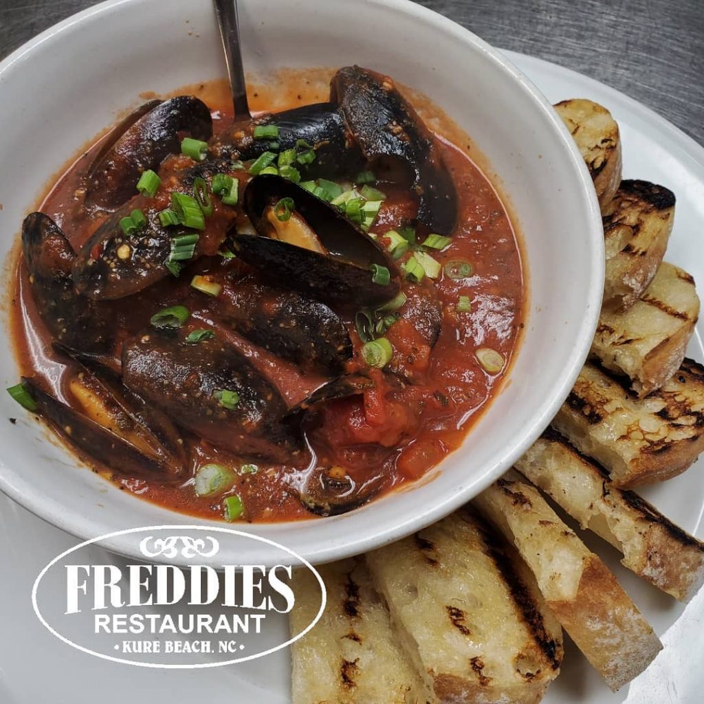 Clam dish from Freddies Restaurant in Kure Beach, NC