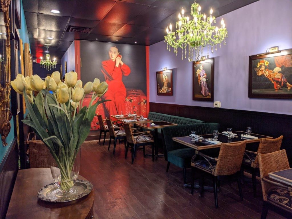 Cafe Chinois has a boutique interior and French-inspired Asian cuisine