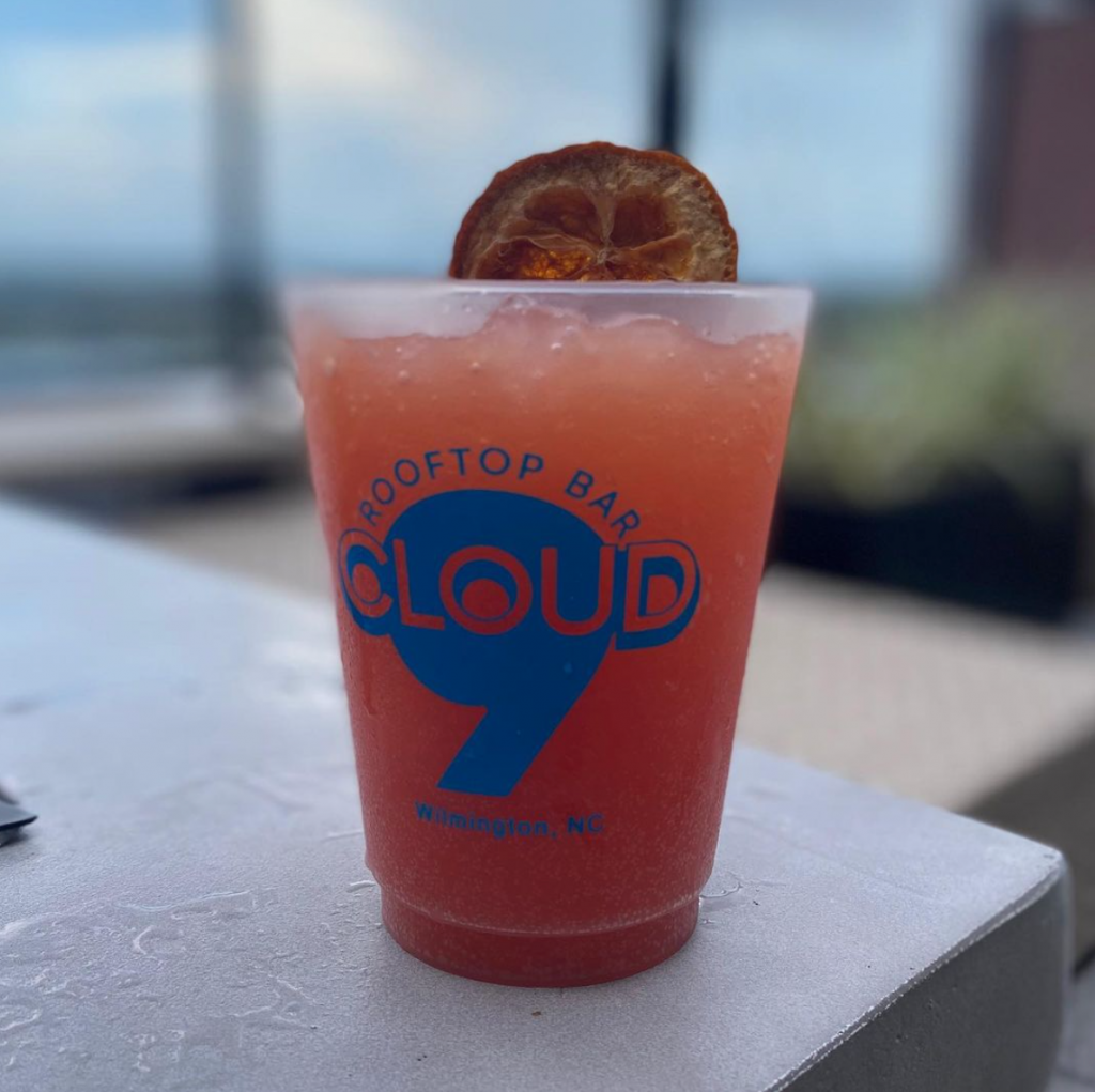 A white claw slushie from Cloud 9 in Wilmington, North Carolina